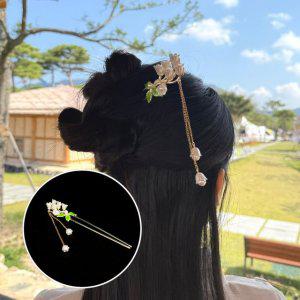 비녀 헤어고정 U자 헤어잡기 한복 헤어스타일