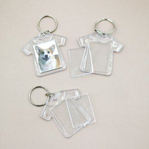 아크릴 옷모양 패션 트렌드 액자 열쇠고리 홀더