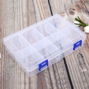 투명 비즈 보관함 다용도 정리용 칸막이함 네일 파츠 수납함