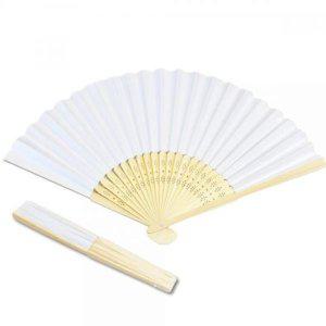 부채 흰색무지 손부채 종이부채 접이식 전통 접