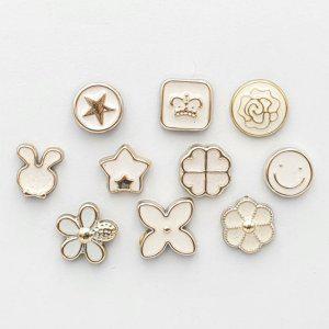 매너 옷핀 10종 포인트 종 화이트 포인트코디