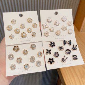 방지 한복 노출 옷고정핀 블라우스 옷 단추 K