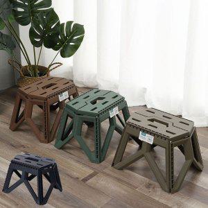 간이 접이식 보조의자 다용도 캠핑 의자 발디딤대 휴대용