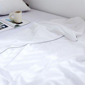 홑이불 여름 냉감 간절기 얋은 캠핑 파르페 리플 순면 여름 홑이불 슈퍼싱글 SS 라이스