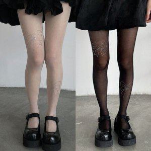 여성 글리터 키치 패션 스타킹 패션데일리 리뷰