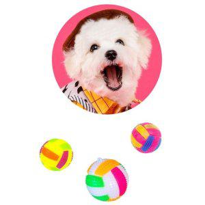 반려견 놀이용 야광 공 삑삑이 형광공 애완견 장난감 반짝이