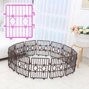 강아지 분리펜스 조립형 울타리 12개입 핑크 애완용 공간