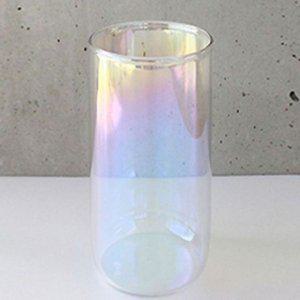 예쁜 오로라 유리컵 내열 500ml 물컵 쥬스잔 카페 음료컵 다용도 유리잔