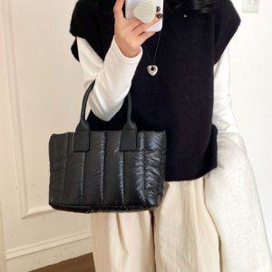 타빈 클라우디 백 패딩 크로스 토트 여성 가방 보부상 쇼퍼