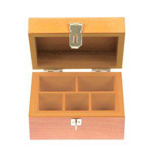 회사 고급나무 고무인함 보관함 고급 도장 140X110mm