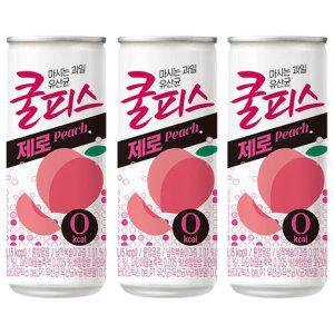 동원 쿨피스 제로 복숭아 230ml x 60캔 (30캔 2박스)