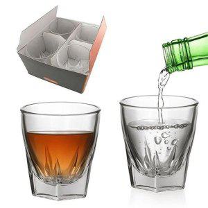 이탈리아 소주잔 카멜롯잔 샷잔 보르고보노 유리 소주컵 가정 업소 고급 술잔 60ml 4P