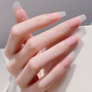 100p 네일팁 인조 셀프 수제 4종 연장 아