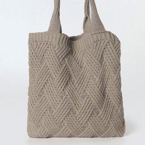 오픈스타일 니트 에코백 짜임새가 예쁜 손가방