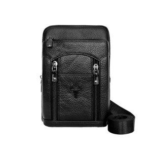 오일지 소가죽 미니가죽가방 벨트백 허리가방