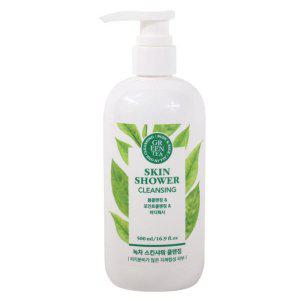 이중 세안 없이 깨끗하게 녹차 스킨샤워 클렌징 500ml