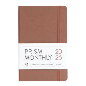인디고 다이어리 2026 프리즘 A5 먼슬리 스케줄러 (날짜형 25절 월간) (모카무스)