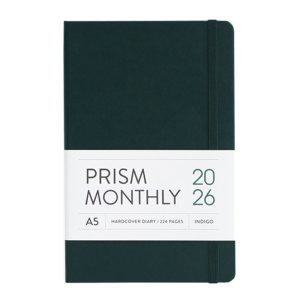 인디고 다이어리 2026 프리즘 A5 먼슬리 스케줄러 (날짜형 25절 월간) (포레스트)