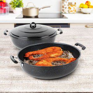 식당 튀김냄비 양수 튀김솥 양수냄비 업소용 깊은 튀김