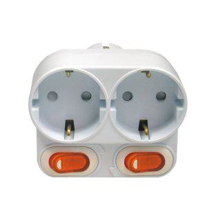 스위치 사무실용품 2구 개별스위치 멀티탭 여행멀티탭 전기