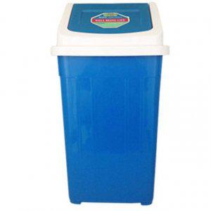 휴지통 디자인휴지통 대용량휴지통 파란통 75L 웰빙 업소용