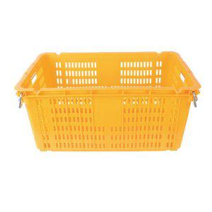 물류 상자 노란색 채소 과일 플라스틱 농산물바구니