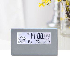 신생아 책상 무소음시계 탁상전자시계 습도계 디지털 미니