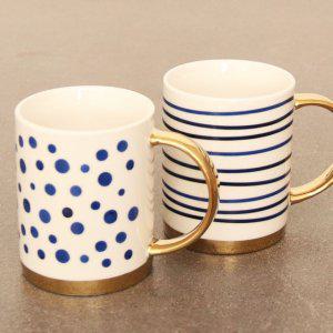 몽블랑 골드 머그 2P세트 12oz