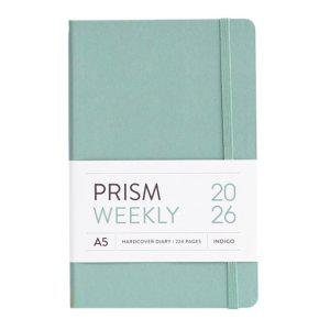 인디고 다이어리 2026 프리즘 A5 위클리 스케줄러 (날짜형 25절 주간) (민트라떼)