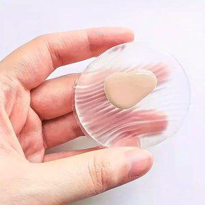 퍼프 원형 도구 메이크업 투명 실리콘 위생