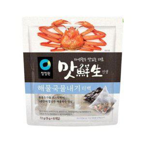 청정원 맛선생 해물 국물내기 티백 72g X 3개