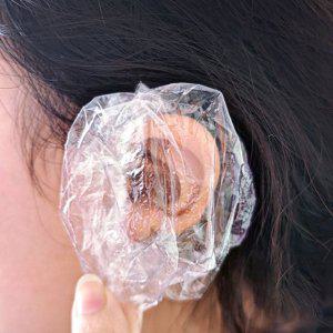 귀싸개 일회용 비닐 귀덮개 100개