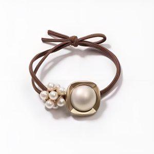 반묶음 진주방울 집게삔 여성 핀 머리끈