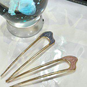 빗핀 U자 머리고정 한복 헤어핀 비녀 전통 장