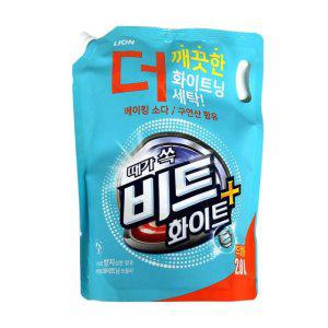 드럼용 드럼세탁기세제 플러스세필 리필 화이트 액체세제 2L
