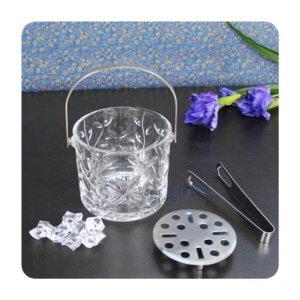 얼음 보관용 유리 그릇 크리스탈 주방 식기 넝쿨 얼음통