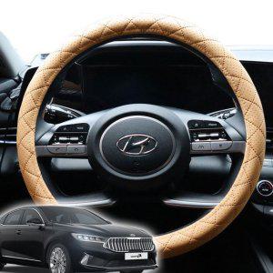 가죽 퀼팅 핸들 커버 K7 프리미어 타공형 자동차 보호