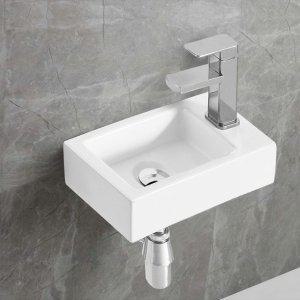 미니멀욕실세면기 사각소형세면기 소형세면기 사각디자인 HDL004