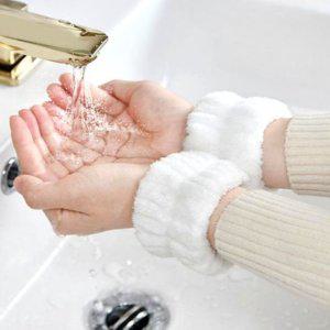 세안밴드 손목 사이즈 극세사 1쌍 저렴 물흐름