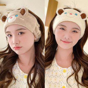 세안밴드 리뷰 신축성 세일 좋은 극세사 곰돌이