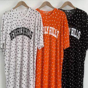 406S331S 바캉나염도트롱원피스 여성미시큰