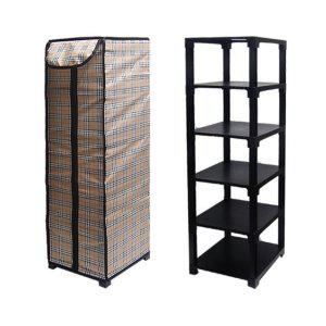 소형 소형수납신발장 5단5켤레 천카바신발장 다기능신발정리대