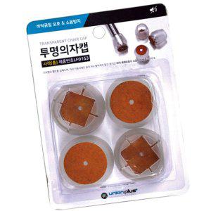책상발받침대 거치대 캡 체어슈즈 투명 사각 중 LF-0153 층간소음 바닥스크래치 방지