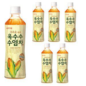 롯데 옥수수수염차 500ml 6펫
