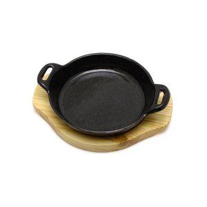 웰빙양손조리도구 160mm 웰빙조리 주물그릴팬 콘치즈팬