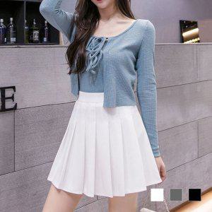체리루 플리츠 스커트 빅사이즈테니스치마 밴드