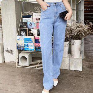 롤업청바지 데님 여성청 롤업 데님청 와이드 여