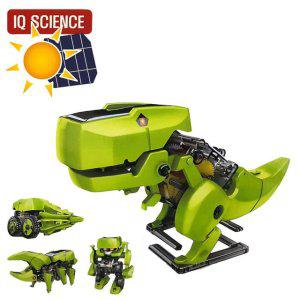 태양광 로보트 변신공룡 조립 품 4단 장난감