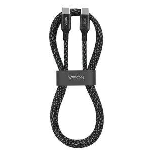 베온 C타입충전케이블 메탈 페브릭 케이블 C-C핀 2M 60W (KSC-CC20)