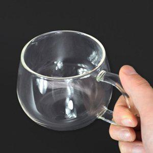 커브드 글라스 유리 머그 400ml 유리컵 물컵 물잔 유리잔 주스컵 우유잔 커피잔 집들이선물 홈카페